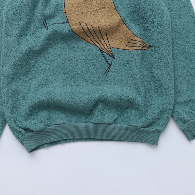 lotie kids<br>W22-85-29<br>Teddy Sweatshirts バード柄スウェット