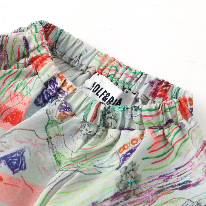 Wolf&Rita ウルフ&リタ<br>WRBSS23SCLM<br>SET CARMINHO + LUISA MENTA ベビーロンパースセット 花柄