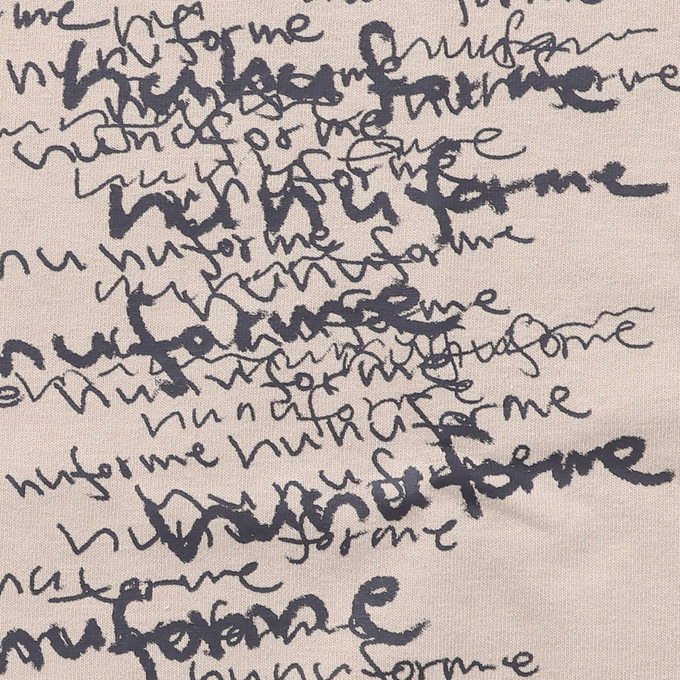 〈残り95cmのみ〉NUNUFORME ヌヌフォルム<br>55-nf19-923-505<br>手書きロゴT