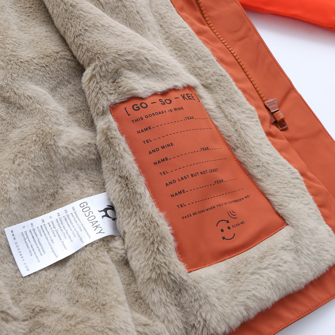 GOSOAKY ゴーソーキー<br>FAUX FUR LINED PARKA <br>カラーブロックコート