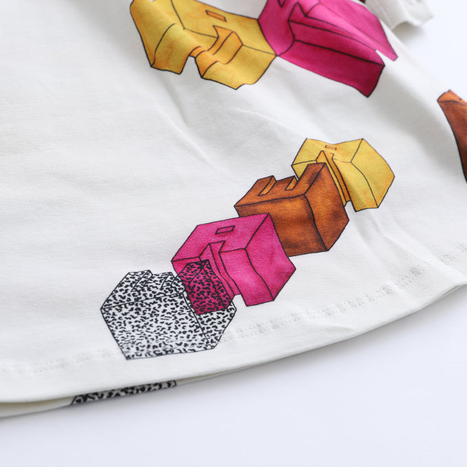 WAWA<br>SALLY DRESS - OBJECTS総柄ワンピース