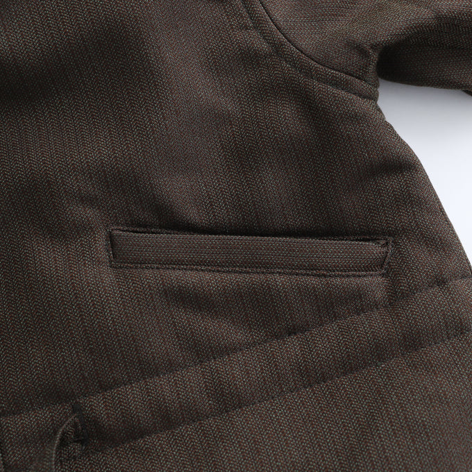 +81tetra<br>THIN DOWN 久留米織モッズコート