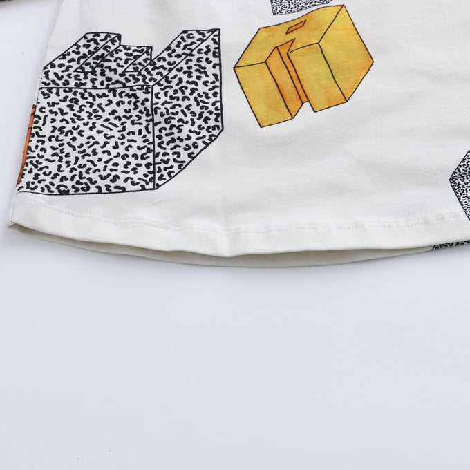 WAWA<br>SALLY DRESS - OBJECTS総柄ワンピース