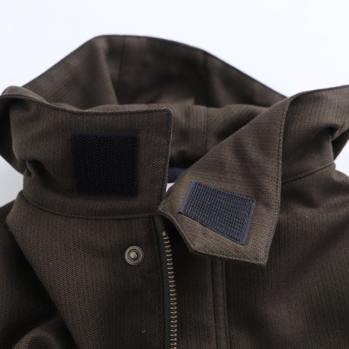 +81tetra<br>THIN DOWN 久留米織モッズコート