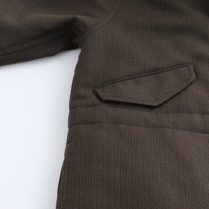 +81tetra<br>THIN DOWN 久留米織モッズコート