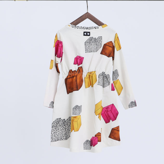 WAWA<br>SALLY DRESS - OBJECTS総柄ワンピース