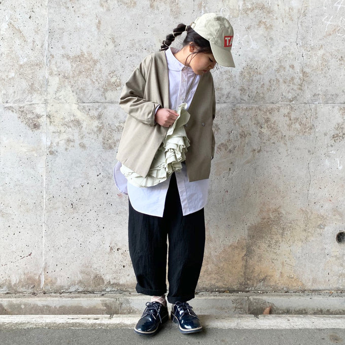PARK MADE IN KYOTO<br>Side tuck Pants<br>久留米織しじらモデル