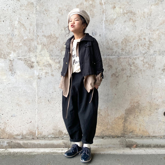 PARK MADE IN KYOTO<br>Side tuck Pants<br>久留米織しじらモデル