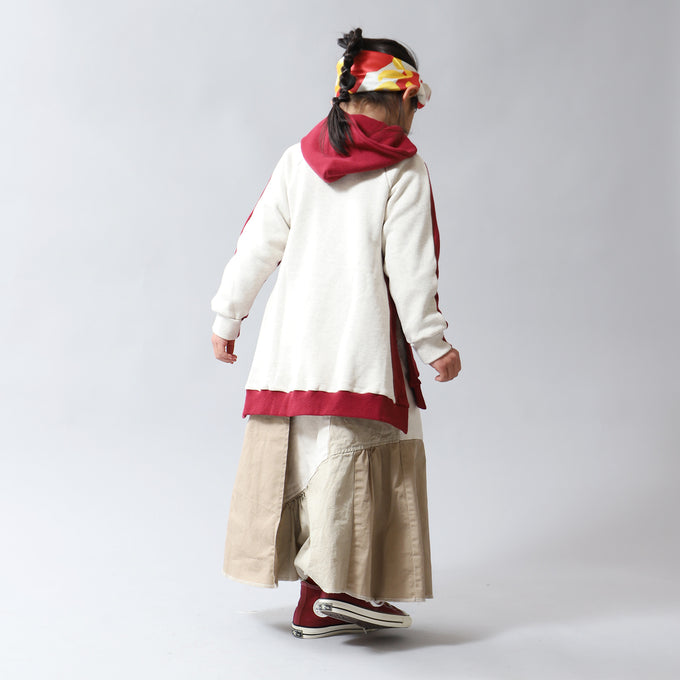 〈残り100cmのみ〉<br>FABRIQREPORT<br>2トーンスリットパーカー