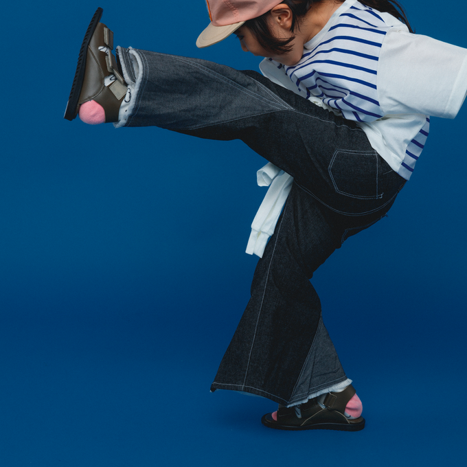 〈残り95cmのみ〉NUNUFORME ヌヌフォルム<br>47-nf19-672-178<br>ヒッピーパンツ