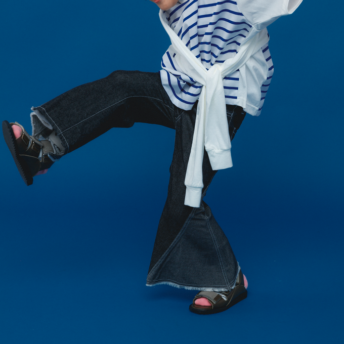 〈残り95cmのみ〉NUNUFORME ヌヌフォルム<br>47-nf19-672-178<br>ヒッピーパンツ