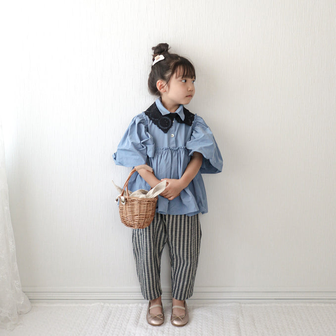 PARK MADE IN KYOTO<br>Side tuck Pants<br>しじら織ver. Type2