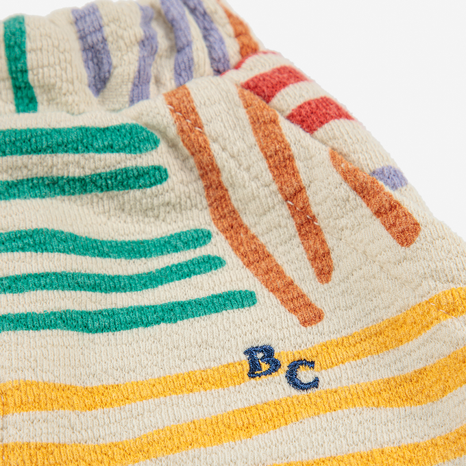 〈残り12-18Mのみ〉BOBOCHOSES ボボショーズ<br>222AB056<br>Crazy lines all over jogging pants<br>BABY総柄パンツ