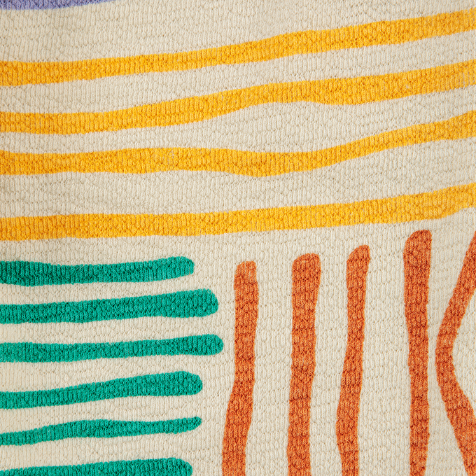 〈残り12-18Mのみ〉BOBOCHOSES ボボショーズ<br>222AB056<br>Crazy lines all over jogging pants<br>BABY総柄パンツ