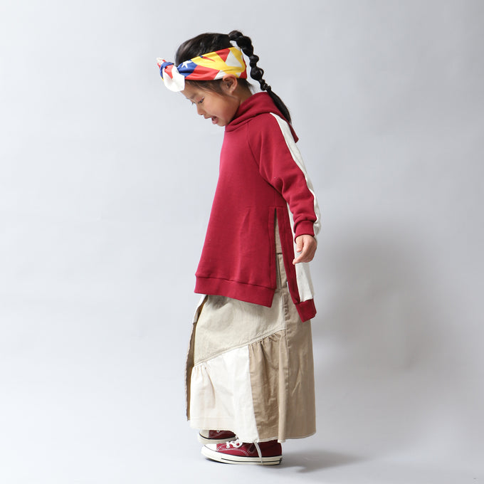 〈残り100cmのみ〉<br>FABRIQREPORT<br>2トーンスリットパーカー