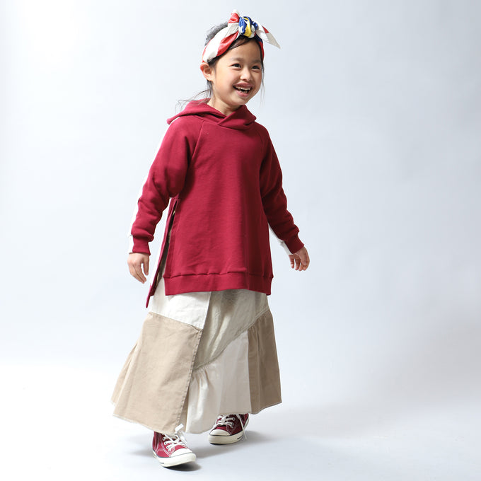 〈残り100cmのみ〉<br>FABRIQREPORT<br>2トーンスリットパーカー