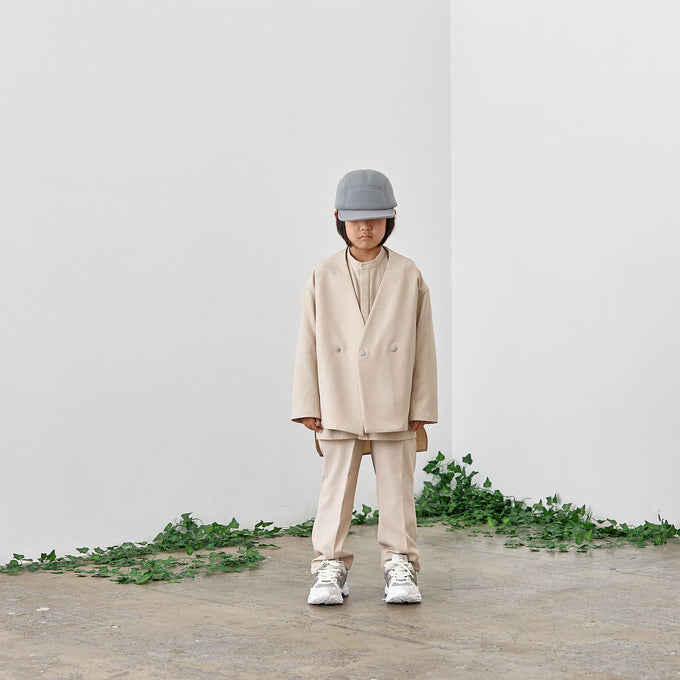 MOUNTEN. マウンテン<br>23S-MP67-1301 polyester canapa slacks