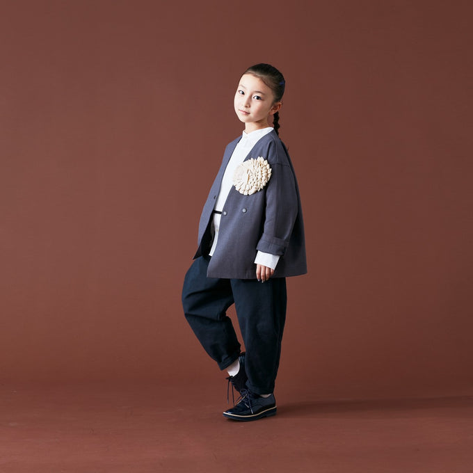 PARK MADE IN KYOTO<br>Side tuck Pants<br>久留米織スラブVer