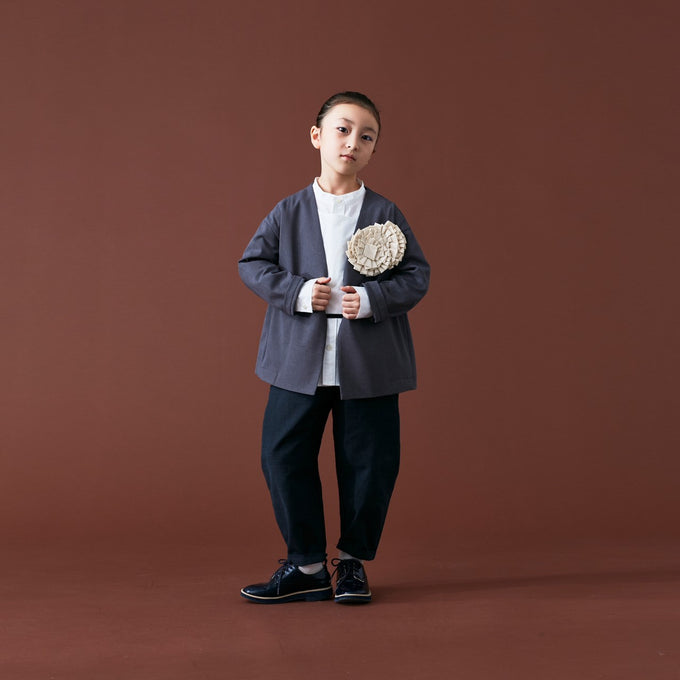 PARK MADE IN KYOTO<br>Side tuck Pants<br>久留米織スラブVer