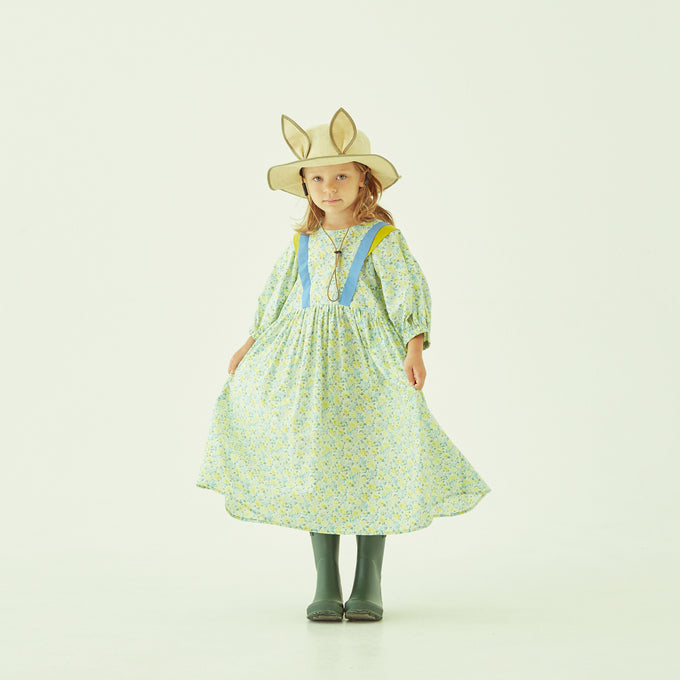 eLfinFolk エルフィンフォルク<br>elf-231J21/J22<br>Retro flower dress