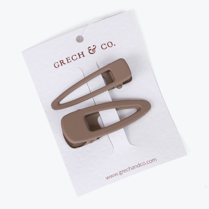 Grech &co.<br>Matte Clips Set of 2 stone<br>ヘアクリップ2点セット