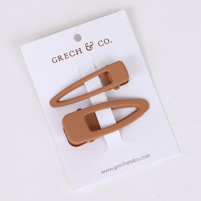 Grech &co.<br>Matte Clips Set of 2 stone<br>ヘアクリップ2点セット