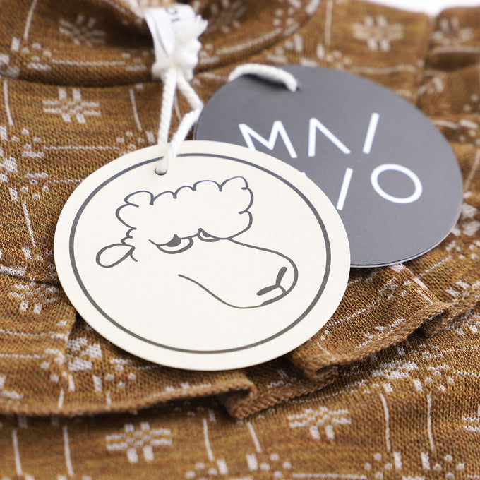 MAINIO<br>Orchard merino wool dress, jaquardメリノウールドレス