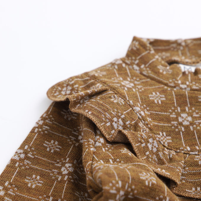 MAINIO<br>Orchard merino wool dress, jaquardメリノウールドレス