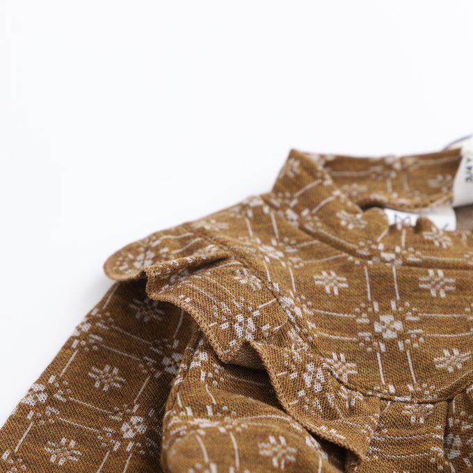 MAINIO<br>Orchard merino wool dress, jaquardメリノウールドレス