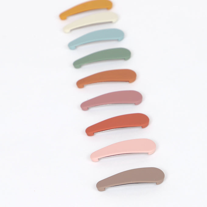 Grech &co.<br>Matte Snap Set of 3 burlwood, spice, fern<br>ヘアクリップ3点セット