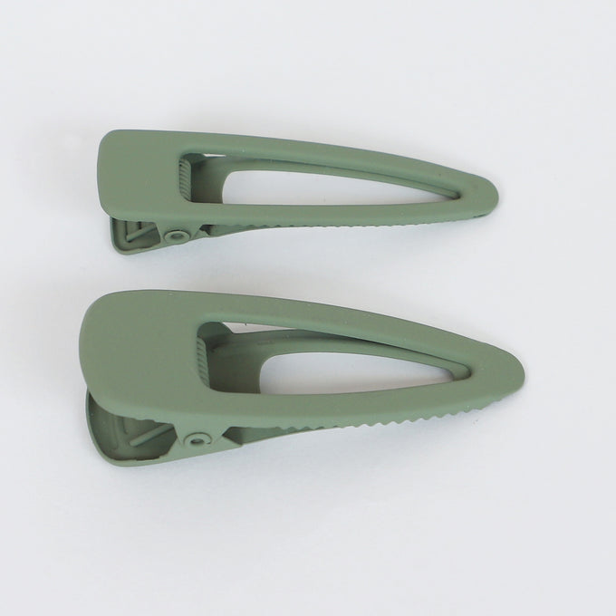 Grech &co.<br>Matte Clips Set of 2 stone<br>ヘアクリップ2点セット