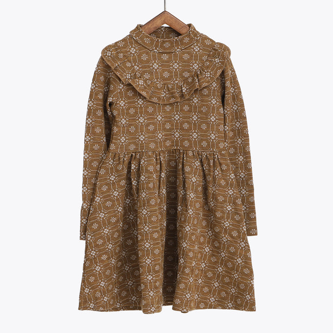 MAINIO<br>Orchard merino wool dress, jaquardメリノウールドレス