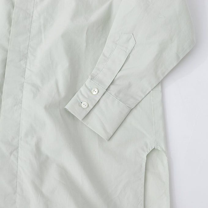 EAST END HIGHLANDERS<br>Silk Collarless Shirt Onepiece<br>シルクカラーレスシャツワンピ