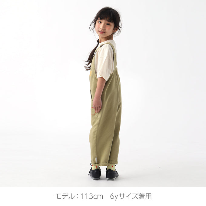 piupiuchic ピウピウチック<br>SS23.MN2302<br>オーバーオール カーキ