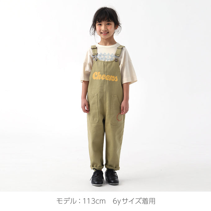 piupiuchic ピウピウチック<br>SS23.MN2302<br>オーバーオール カーキ