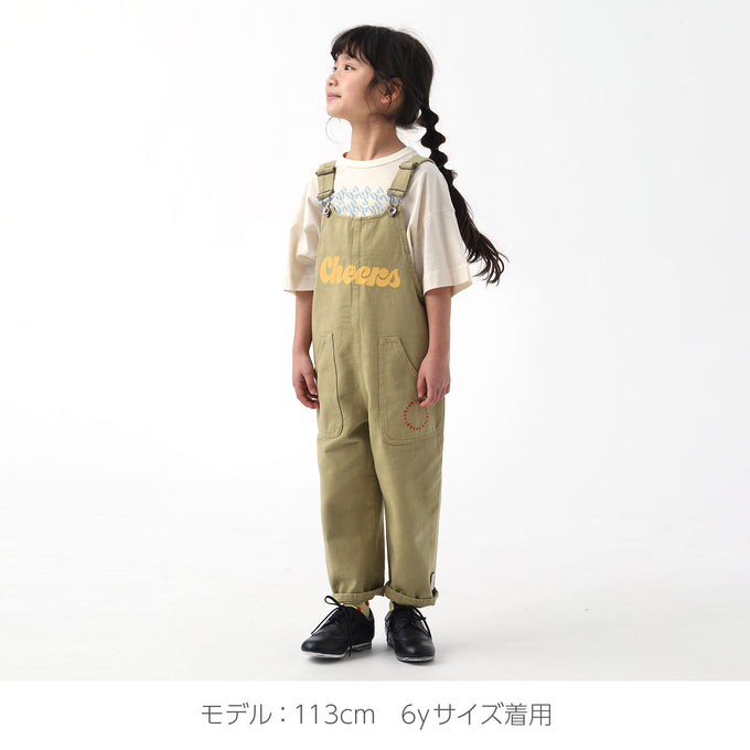piupiuchic ピウピウチック<br>SS23.MN2302<br>オーバーオール カーキ