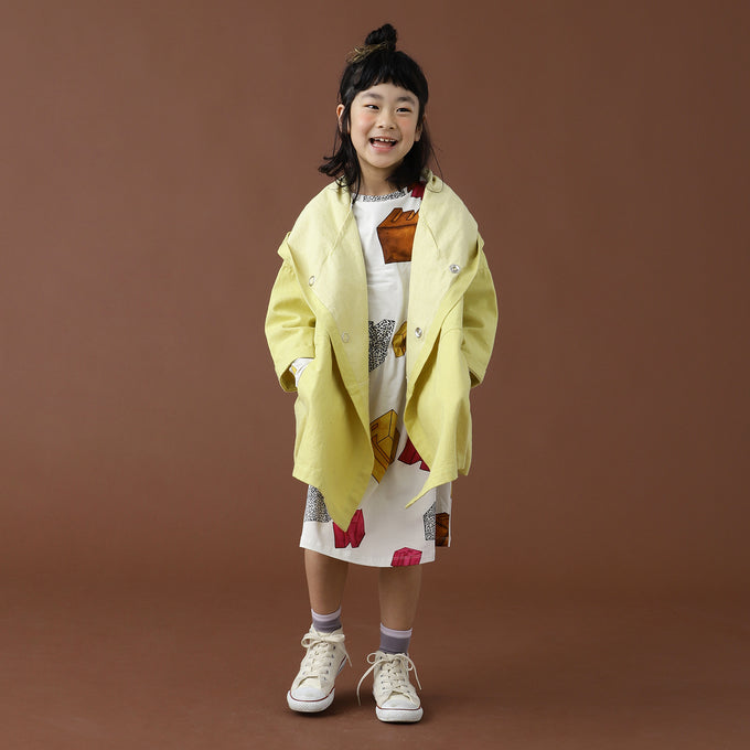 WAWA<br>SALLY DRESS - OBJECTS総柄ワンピース