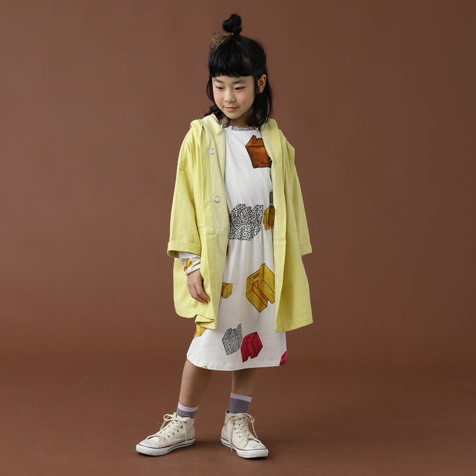 WAWA<br>SALLY DRESS - OBJECTS総柄ワンピース