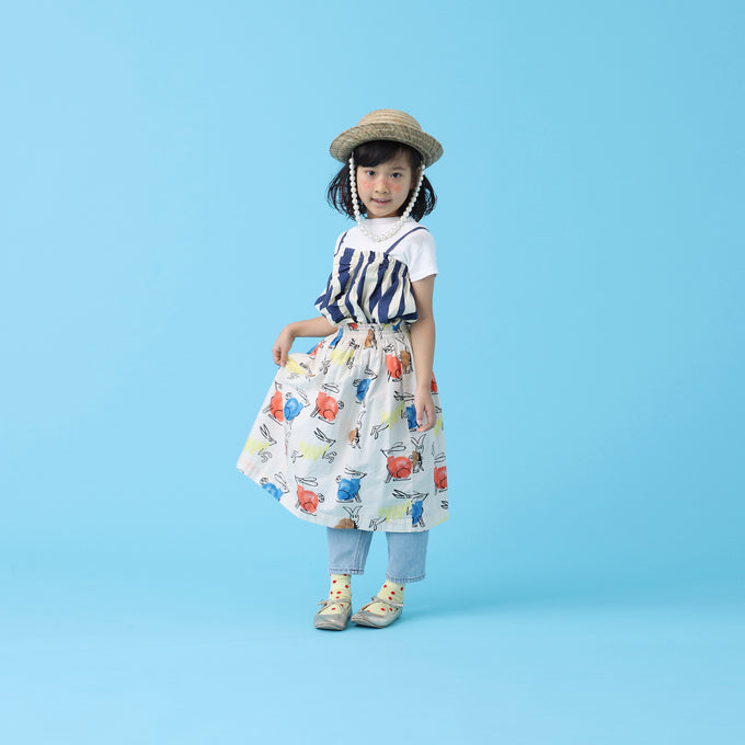 〈残り10Yのみ〉wynken<br>WK12W63 Frill SuntopストライプキャミTOP