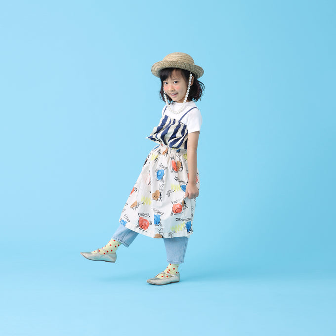 〈残り10Yのみ〉wynken<br>WK12W63 Frill SuntopストライプキャミTOP