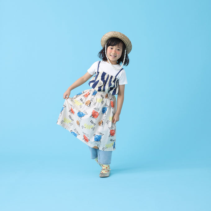 〈残り10Yのみ〉wynken<br>WK12W63 Frill SuntopストライプキャミTOP