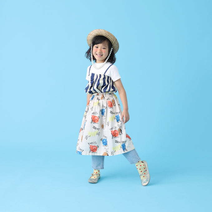 〈残り10Yのみ〉wynken<br>WK12W63 Frill SuntopストライプキャミTOP