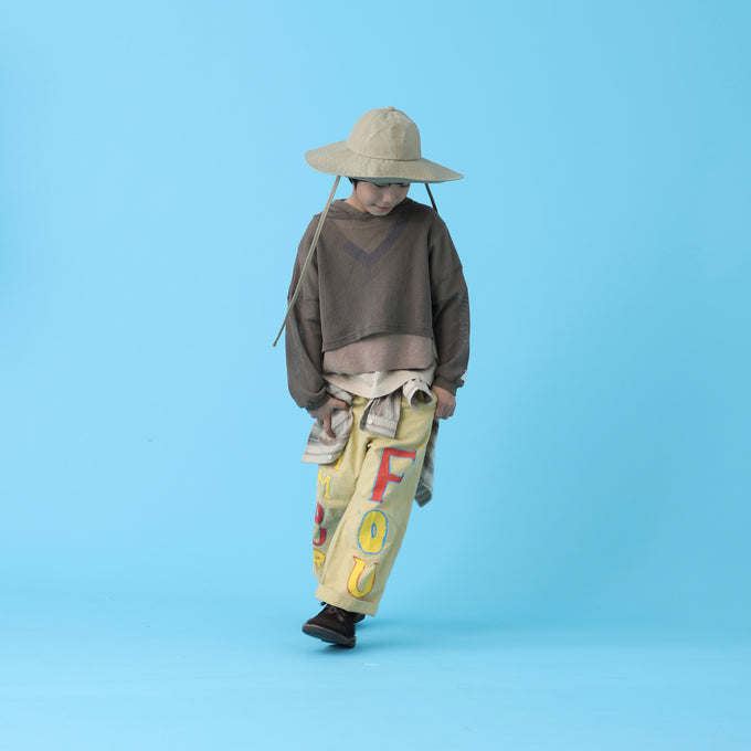 EAST END HIGHLANDERS<br>Stripe Collarless Shirt<br>ストライプカラーレスシャツ