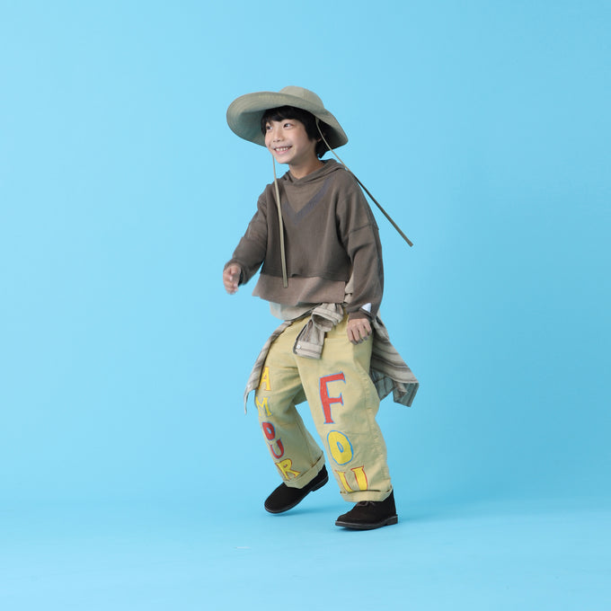 EAST END HIGHLANDERS<br>Stripe Collarless Shirt<br>ストライプカラーレスシャツ