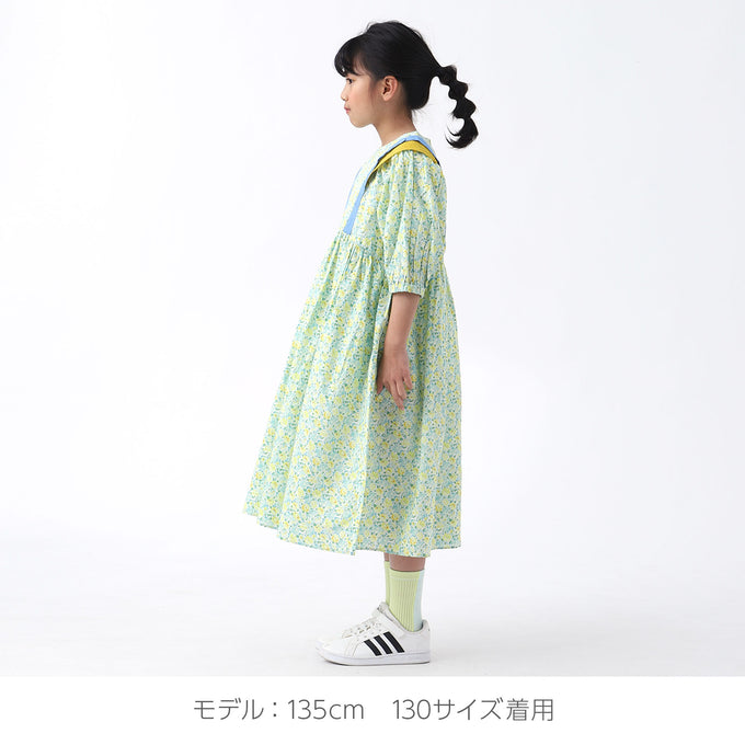 eLfinFolk エルフィンフォルク<br>elf-231J21/J22<br>Retro flower dress