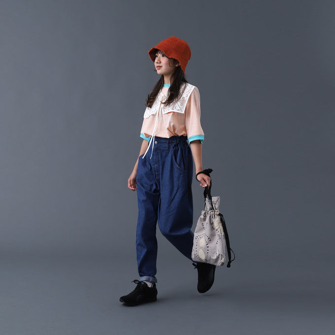 〈残り1点〉NINOS 『ニーニョ』<br>SPIDER MILK Purse Bag<br>エプロンバッグ