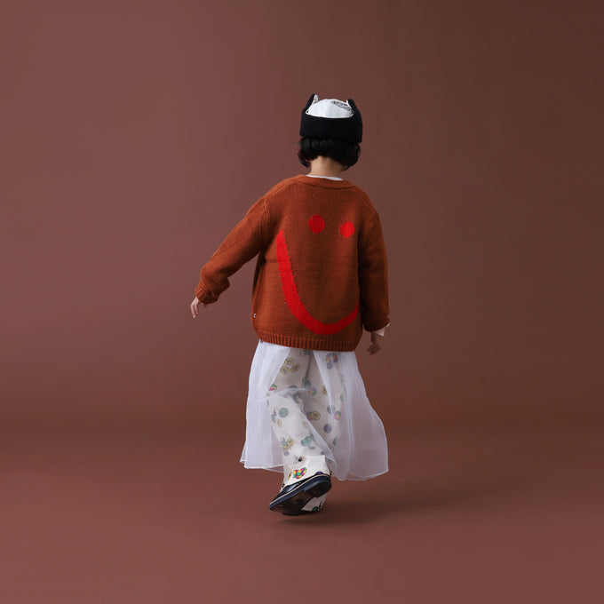 WAWA<br>RIB DANCE PANTS RIB - STICKERS<br>リブ総柄パンツ