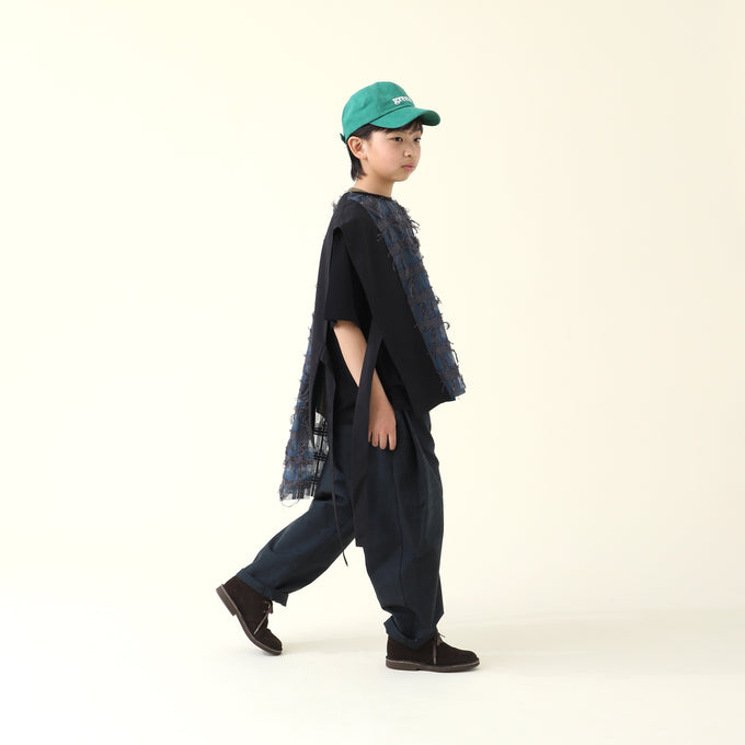 PARK MADE IN KYOTO<br>Side tuck Pants<br>久留米織スラブVer