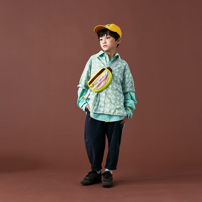 PARK MADE IN KYOTO<br>Side tuck Pants<br>久留米織スラブVer