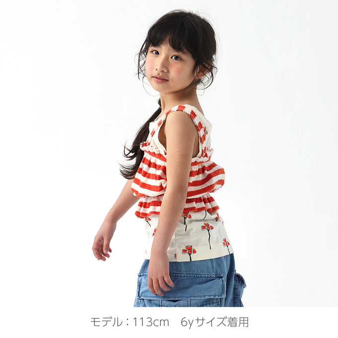 piupiuchic ピウピウチック<br>SS23.JRS2313A<br>stripesパイルビスチェ